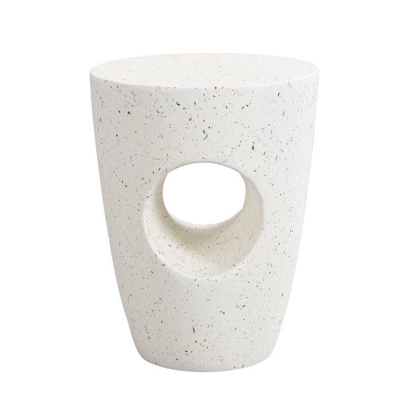 Sirius Indoor/Outdoor Contemporary Lightweight Concrete Accent Side Table by Christopher Knight Home