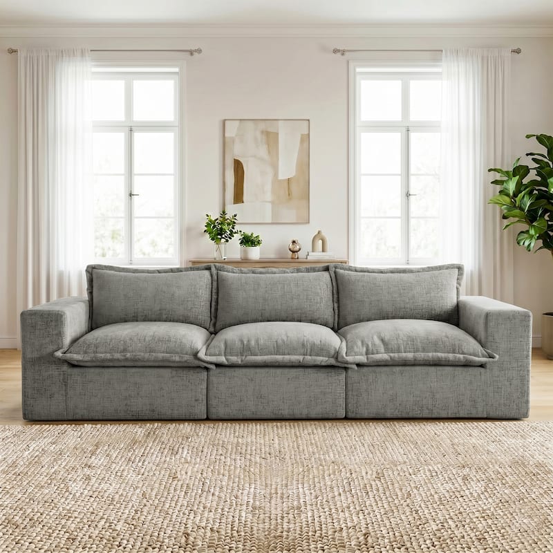 Comfy Cloud Couch Plush Modular Sectional Sofa For Living Room
