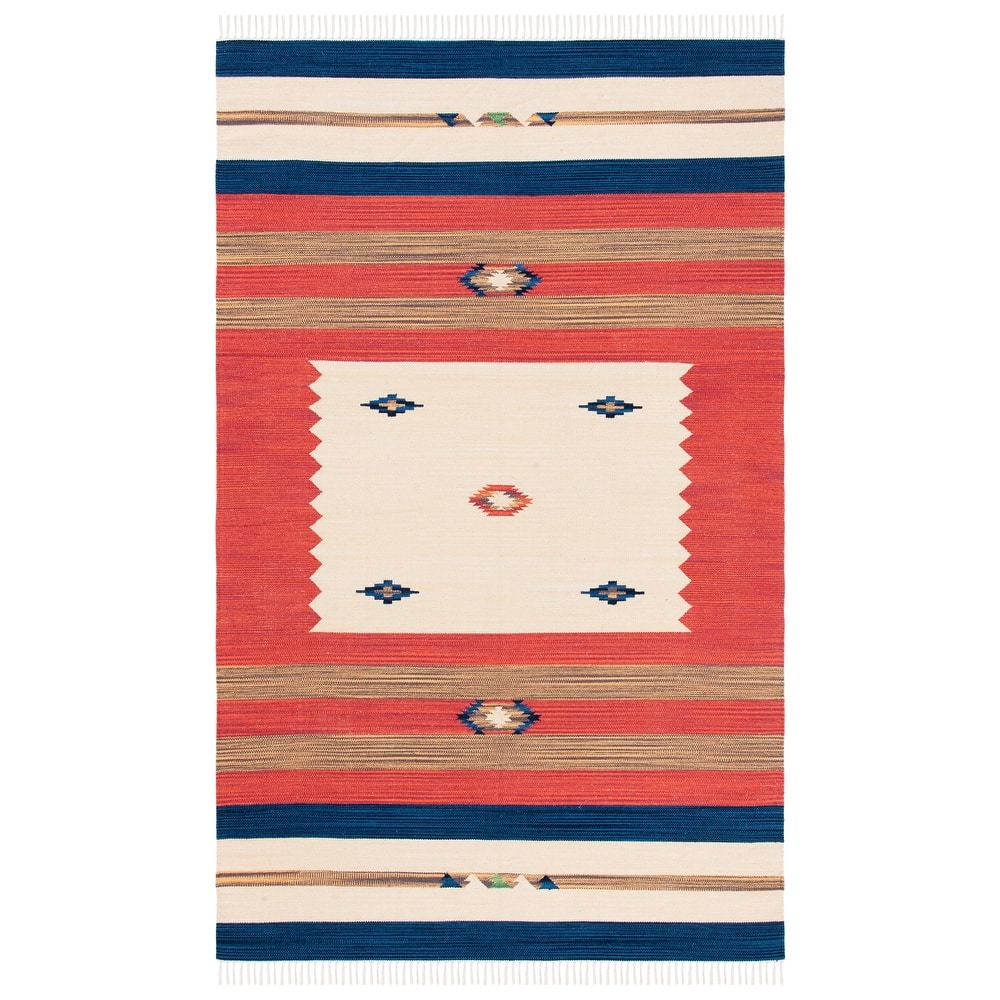 SAFAVIEH Handmade Flatweave Montauk Sheffield Boho Tribal Cotton Rug
