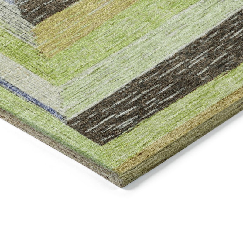 HomeRoots Geometric Transitional Rectangle Outdoor Rug