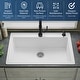 preview thumbnail 47 of 61, Karran Top Mount 33 in. Large Single Bowl Quartz Kitchen Sink