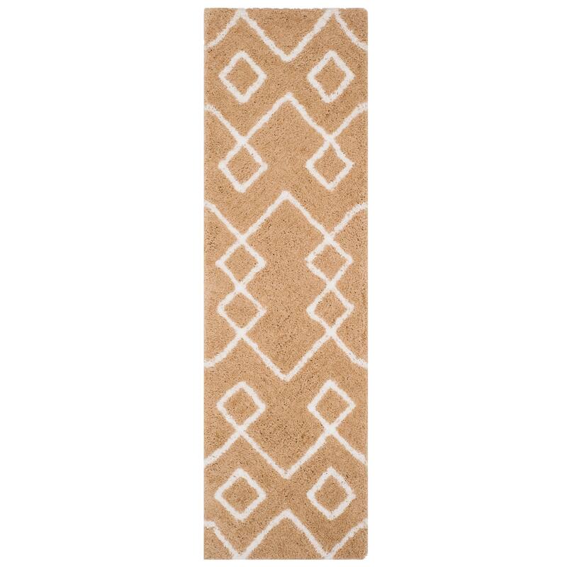 SAFAVIEH Handmade Toronto Shag Welmoet Polyester Rug