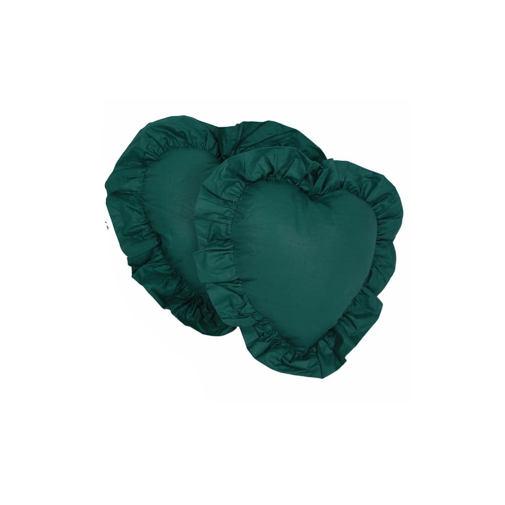 Blazing Needles 12-inch Heart Decorative Throw Pillow (Set of 2)