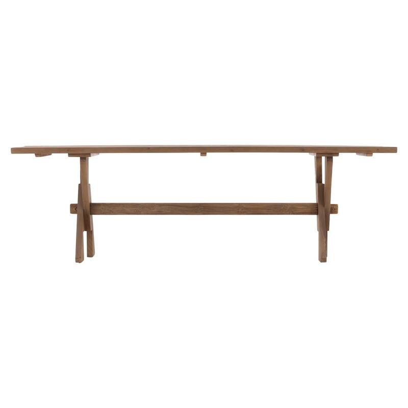 Furniture Classics Michelle Natural Wood Recycled Pine X-base Console Table