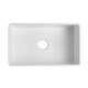 preview thumbnail 3 of 17, Premium White Fireclay Kitchen Sink for Home, Farmhouse (Grid & Strainer Included)