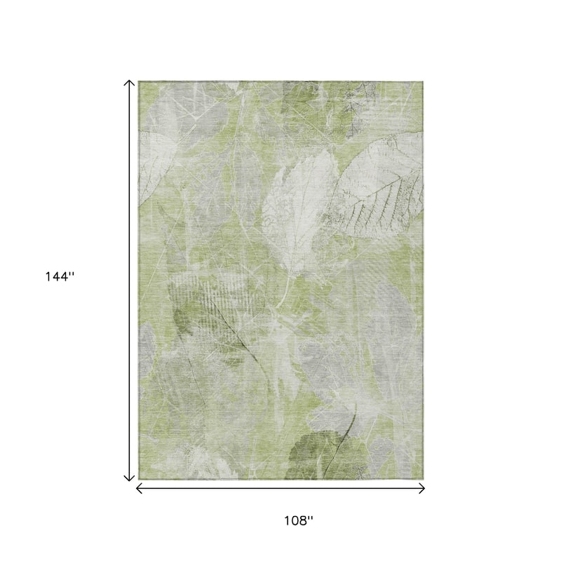 HomeRoots Floral Transitional Rectangle Outdoor Rug