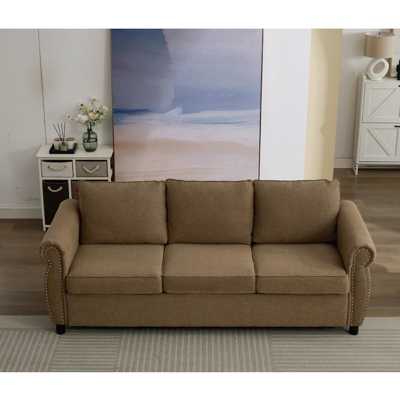 81.5" 2-in-1 Queen Convertible Sleeper Sofa Bed