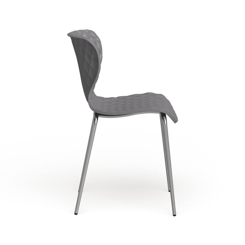 4 Pack Contemporary Design Plastic Stack Chair