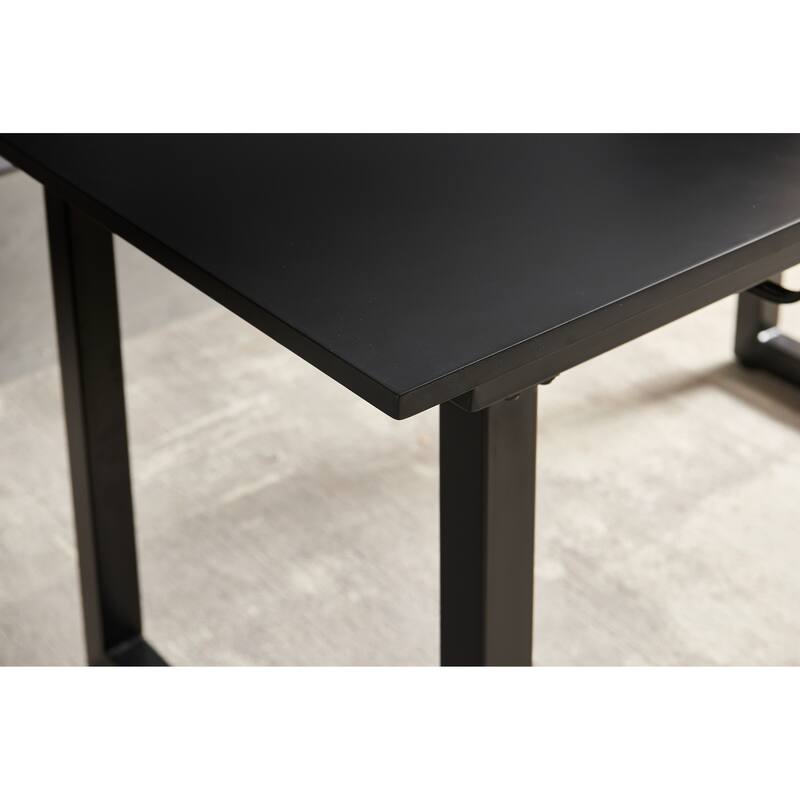 Square Extendable Dining Table with metal leg,Modern Space Saving Kitchen Table( 70.86" W x 31.5" D x 29.5" H)