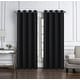 preview thumbnail 8 of 9, Cindy Textured Window Curtain 54" x 84" - Black