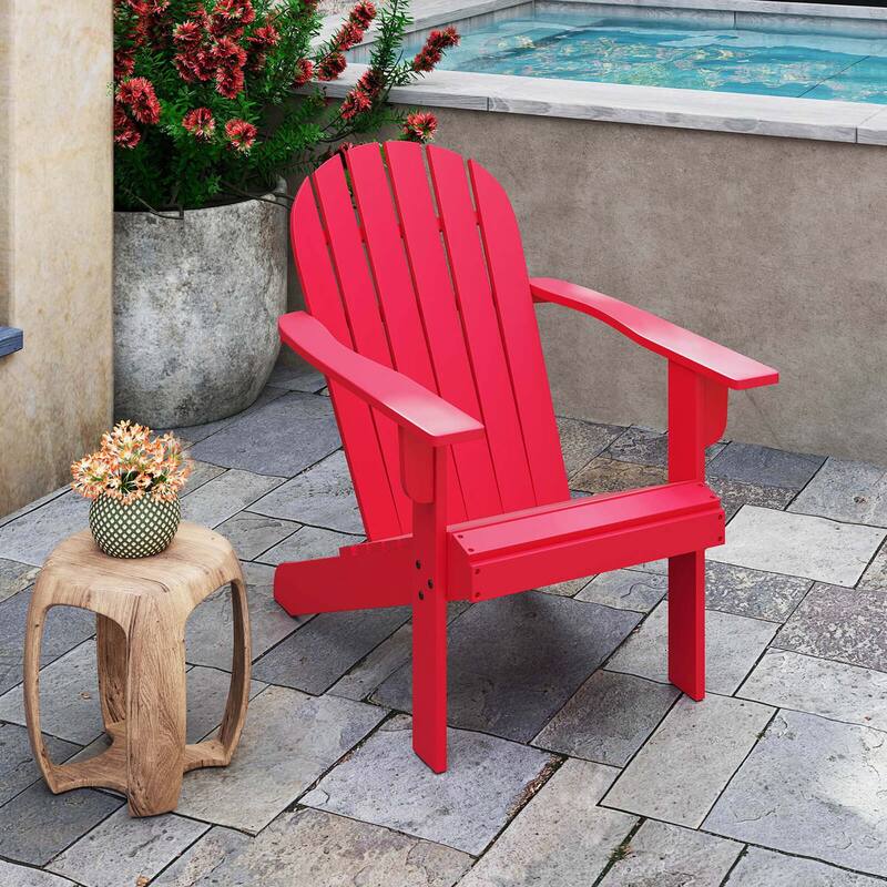 Costway Patio Adirondack Chair with Inclined Seat High Backrest & Wide - See Details
