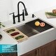 preview thumbnail 56 of 66, Kraus Allyn Traditional 3-Function Bridge Pulldown Kitchen Faucet