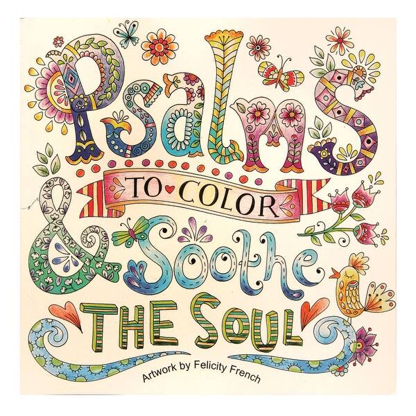 Shop Prayers And Psalms Adult Coloring Books Set Religious Bible Passages To Color Overstock 18043216