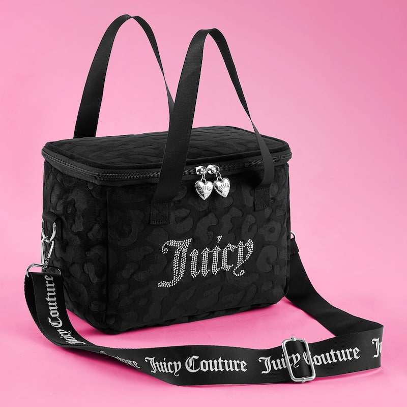 Juicy Couture Signature Chill Cooler Bags - 9.4" x 7" x 6" - Animal - Black