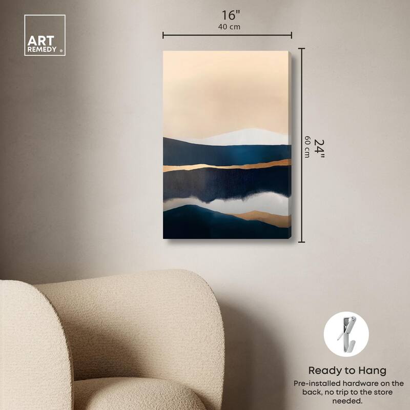 Golden Seam I Canvas by Art Remedy, Gallery Wrapped