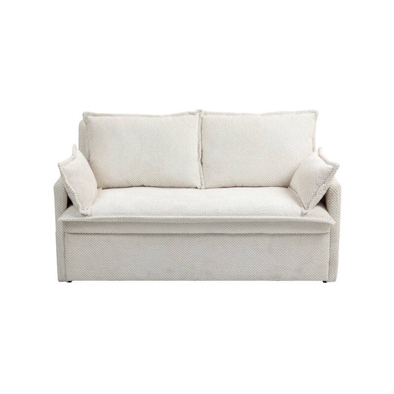 59.5'' Put Out Sofa Bed,Chenille Fabric Sleeper Sofa