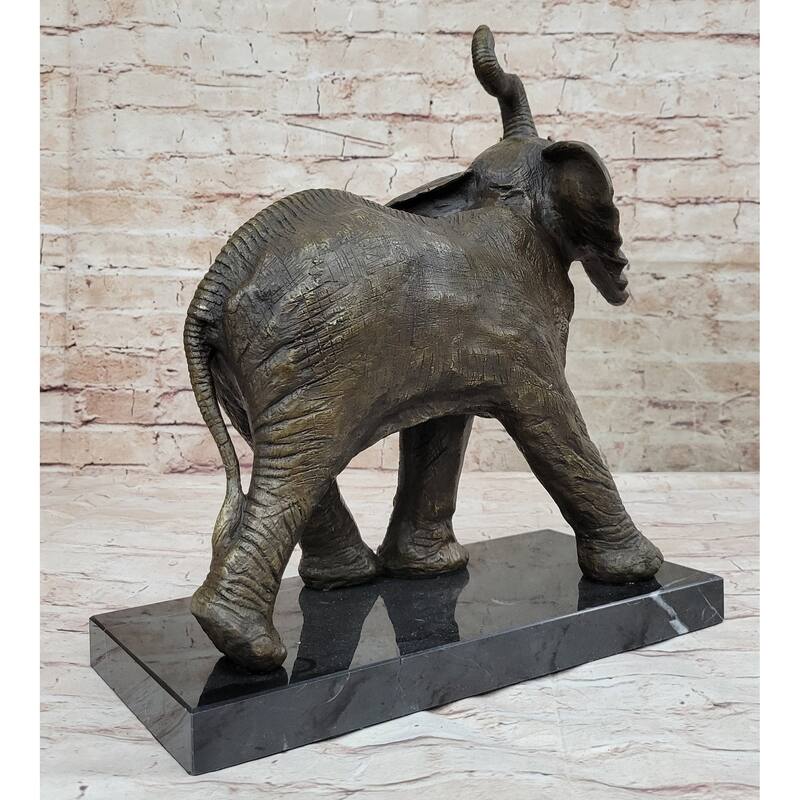 Sculpture Collectible Bronze Decor Vienna Imitative Elephant Bronze Statue Austrian Statue