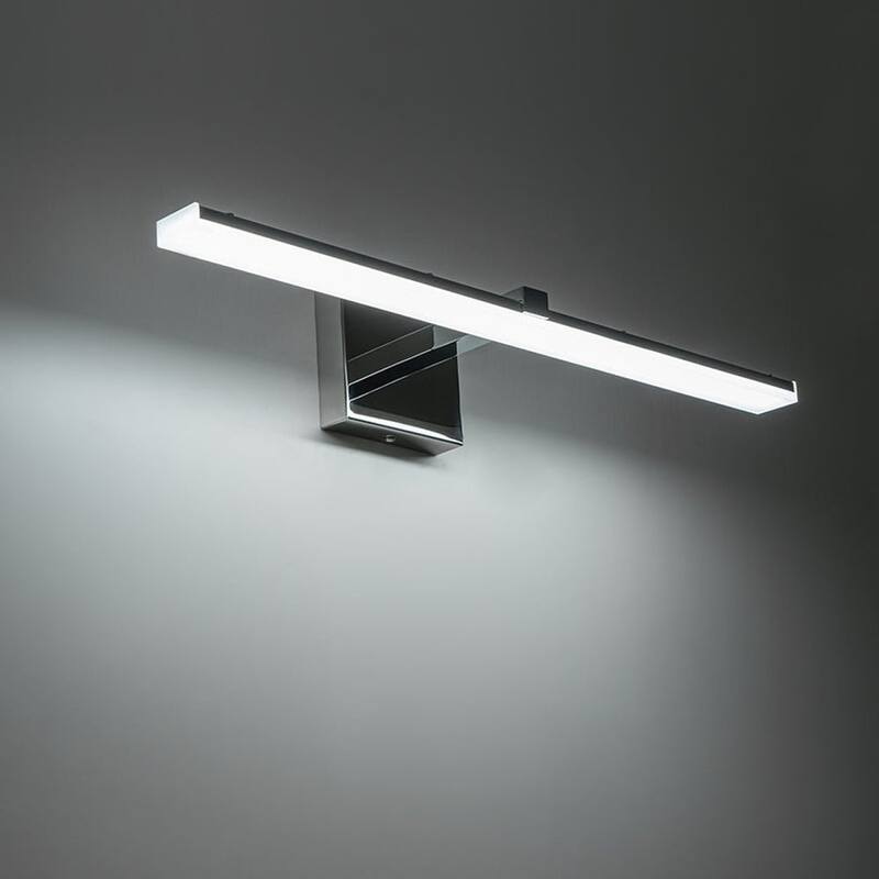 Dimmable Linear LED Chrome Vanity Wall Sconce 3CCT 17W 24in