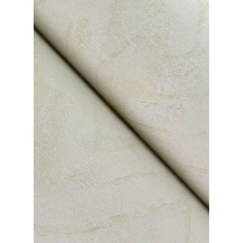 A-Street Prints Amesemi Cream Distressed Herringbone Wallpaper