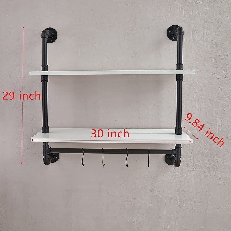 Industrial Pipe Shelves Shelving