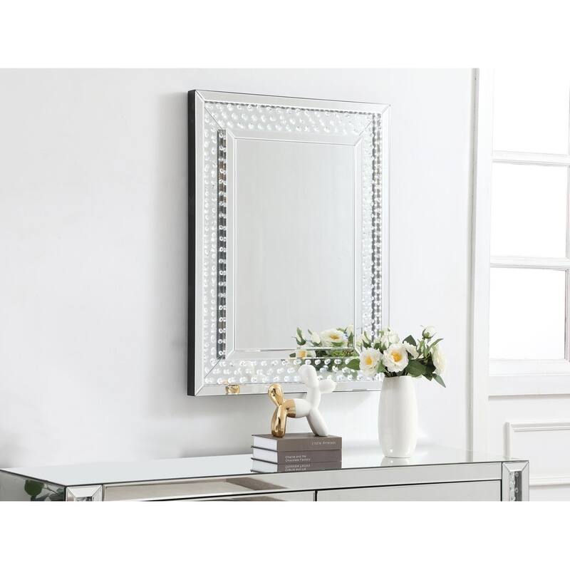 River LED Crystal Mirror - Clear
