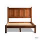 Grain Wood Furniture Shaker Solid Wood Panel Platform Bed - Walnut - Queen