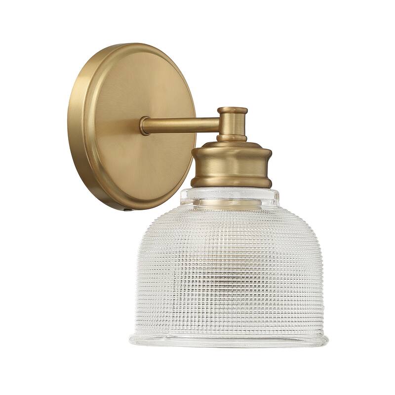 Bellevue SH47154 10" Tall Wall Sconce with a patterned glass dome