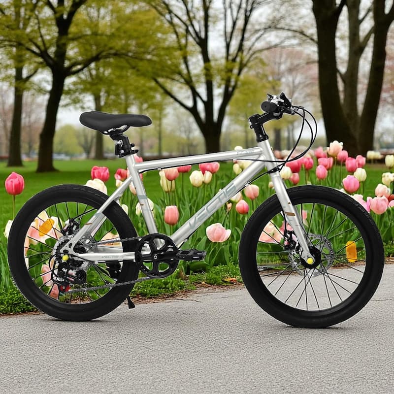 20 Inch Kids Road Bike, Boys & Girls Bicycle Ages 6-12, 7-Speed Steel Frame with Dual Disc Brakes