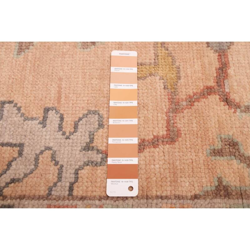 ECARPETGALLERY Hand-knotted Modern Oushak Light Copper Wool Rug - 7'11 x 10'2