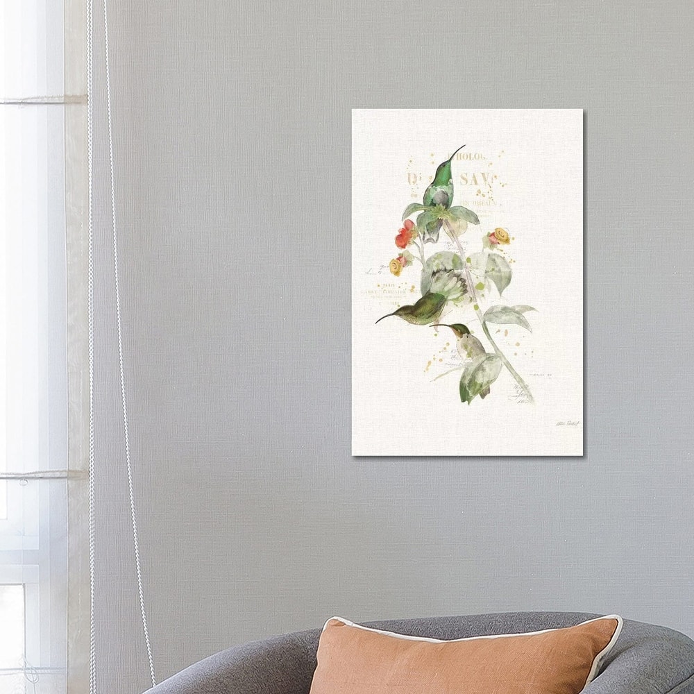 iCanvas "Colorful Hummingbirds III" by Katie Pertiet Canvas Print