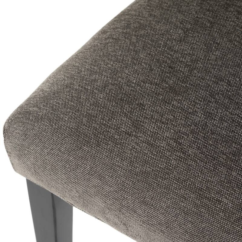 Modern Set of 2 Dining Chairs with Tufted Diamond-Stitched Backrest, Padded Seat, Solid Wood Legs for Dining Room, Living Room