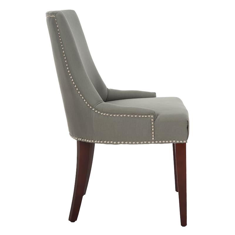 SAFAVIEH Brittney Beige Linen Dining Chair - 22" x 24.8" x 36.4" - 22"Wx25"Dx36"H