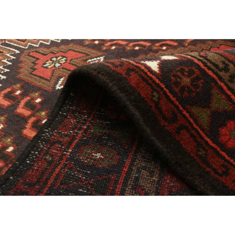 ECARPETGALLERY Hand-knotted Andelz Dark Red Wool Rug - 3'4 x 4'11