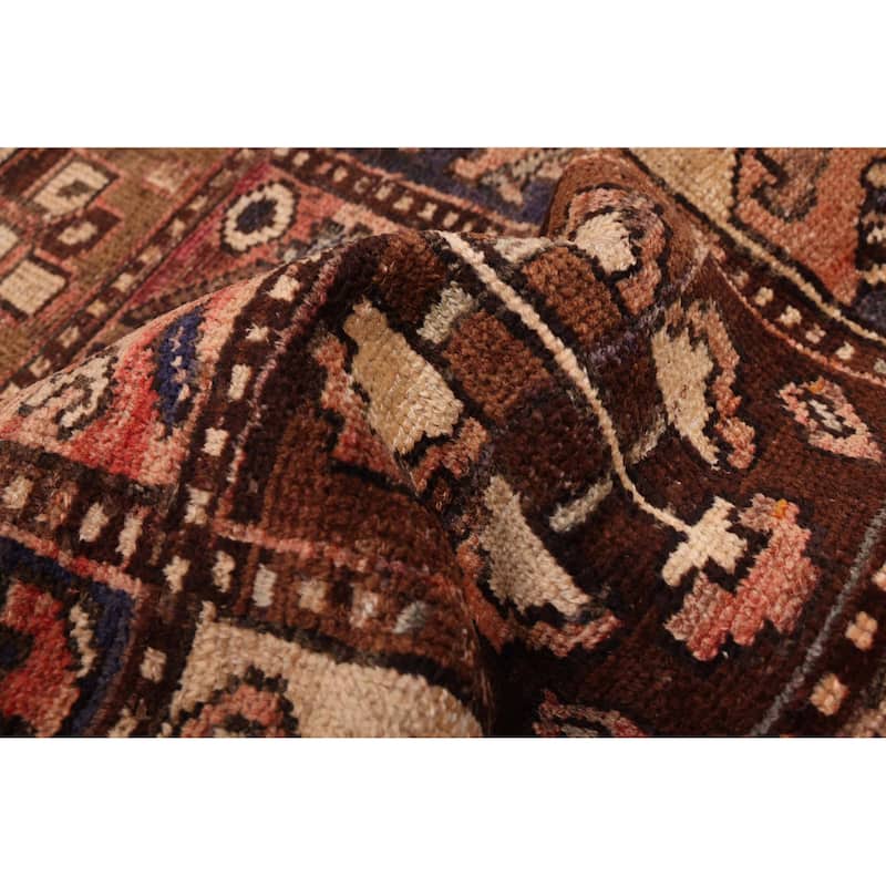 ECARPETGALLERY Hand-knotted Kayseri Vintage Brown Wool Rug - 4'3 x 8'10