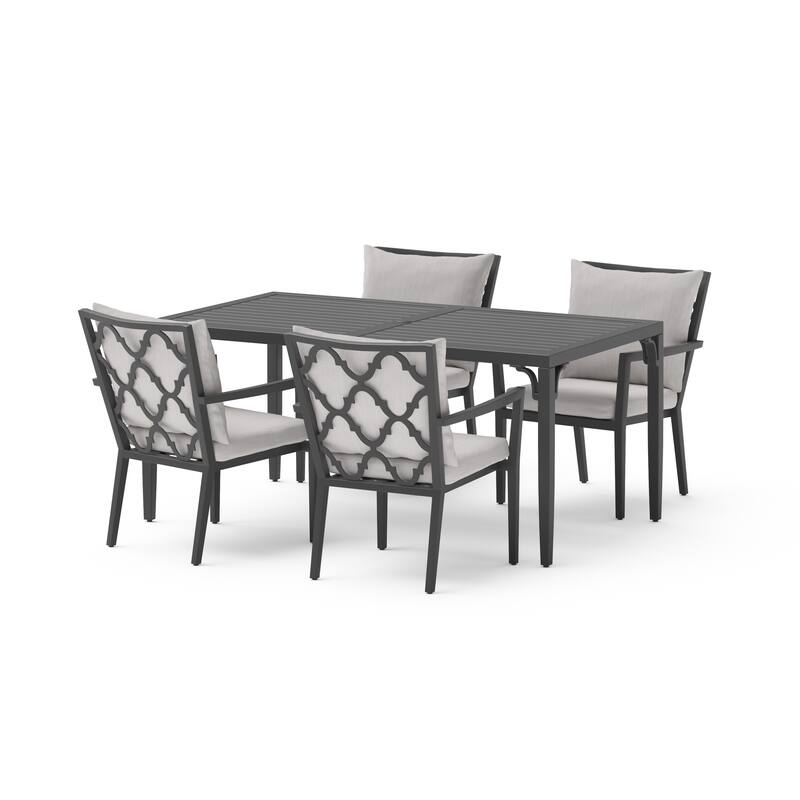 Venetia 5 Piece Sunbrella Outdoor Patio Dining Set