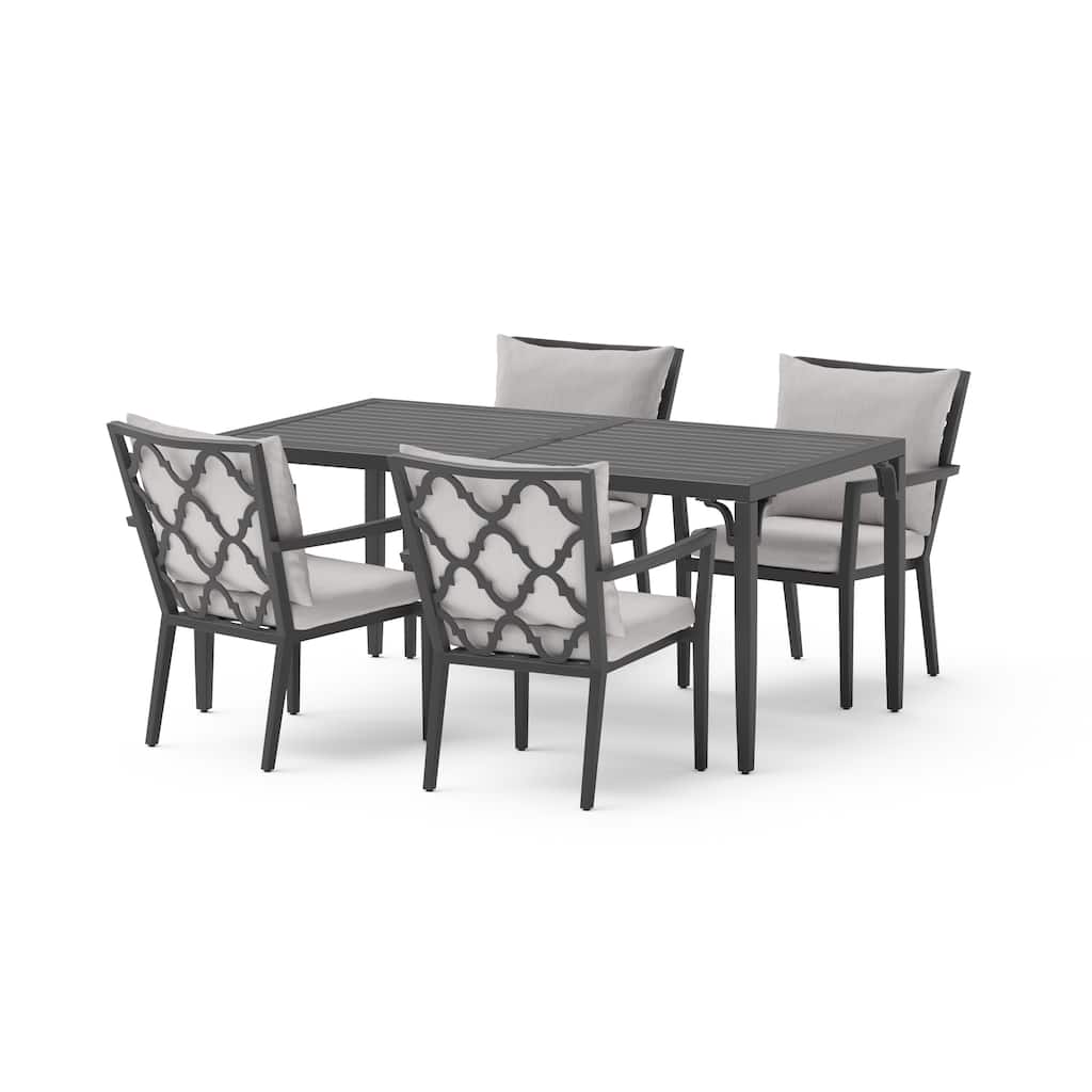 Venetia 5 Piece Sunbrella Outdoor Patio Dining Set