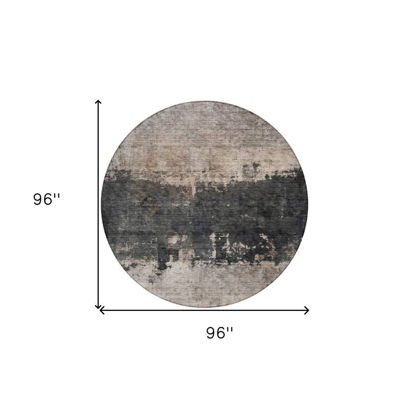 HomeRoots Abstract Transitional Rectangle Outdoor Rug