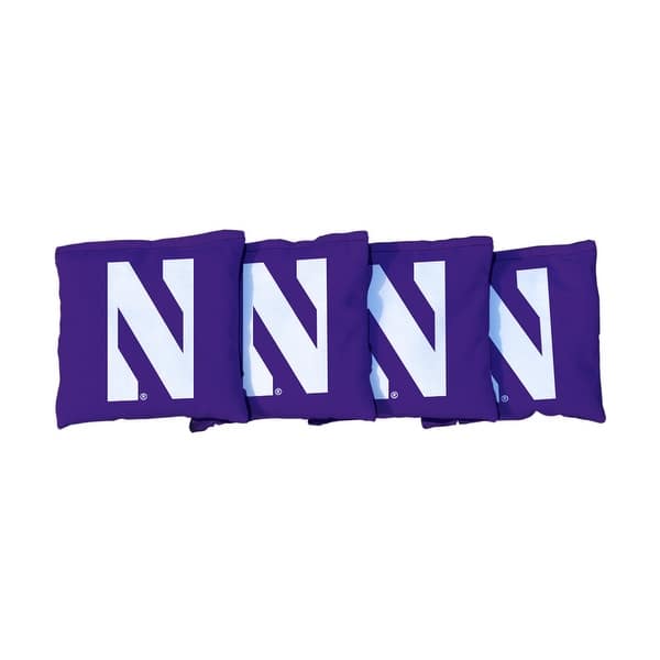 slide 2 of 3, Northwestern Wildcats Purple Cornhole Bags All-Weather Resin Filled