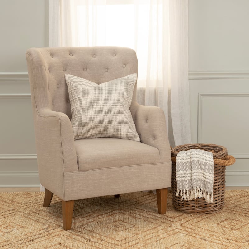 Rizzy Home Transitional Poly Filled Pillow - 20" x 20"