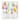Stupell Whimsical Multicolor Florals Blooming Yellow Pink 2pc Multi Piece Wood Wall Art Set