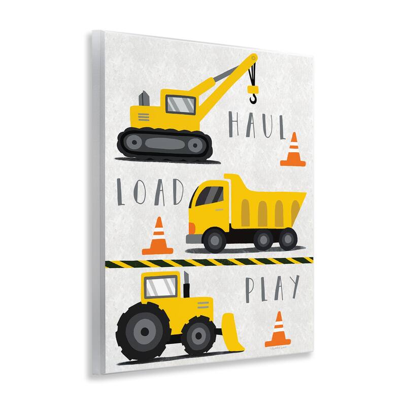 Stupell Haul Load Play Trucks Wall Plaque Art Design By Elizabeth Tyndall
