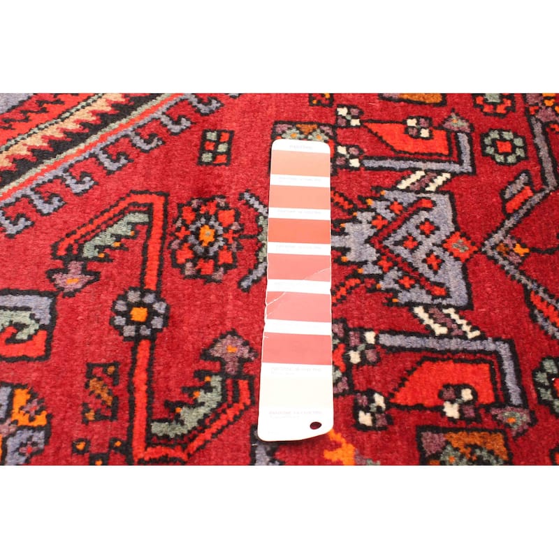 ECARPETGALLERY Hand-knotted Andelz Red Wool Rug - 4'8 x 7'2