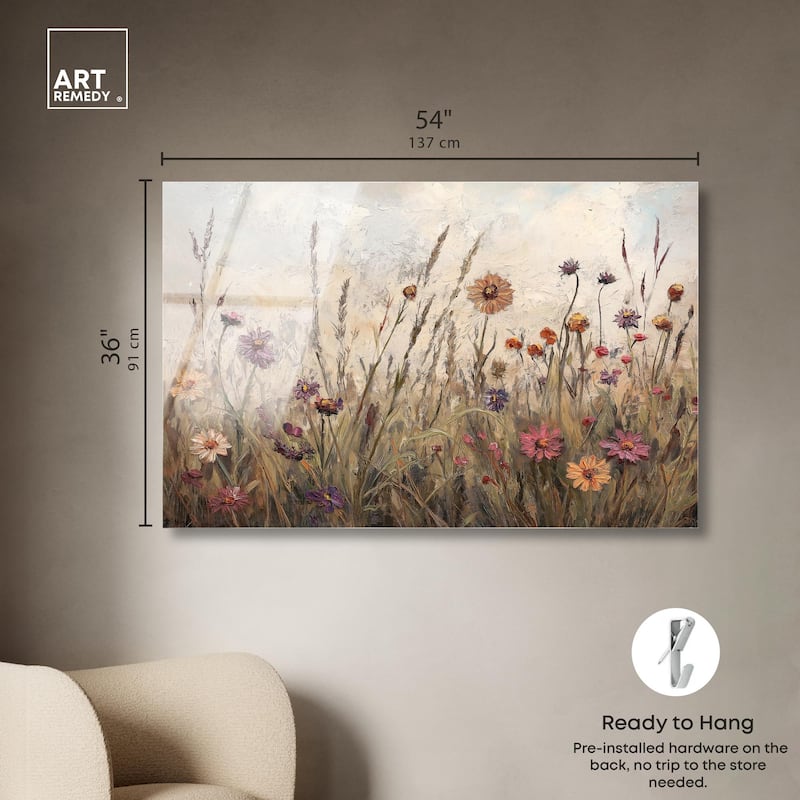 Vintage Blooms II Acrylic by Art Remedy, Ready to Hang