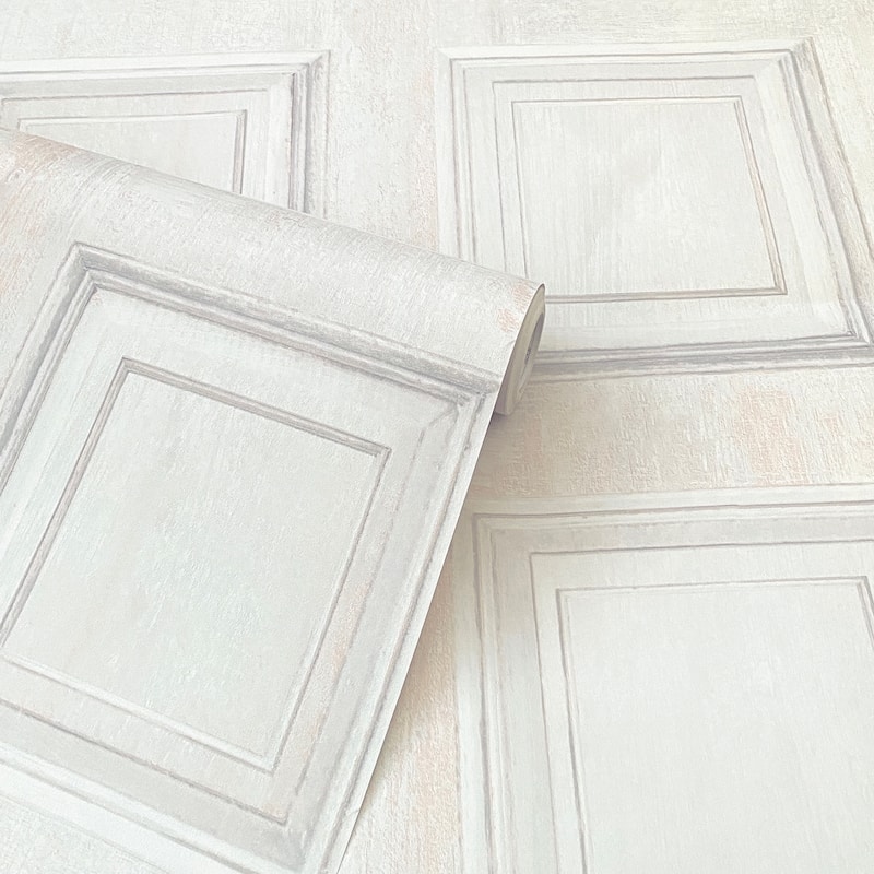 Arthouse Willard Off-White Wood Panel Wallpaper