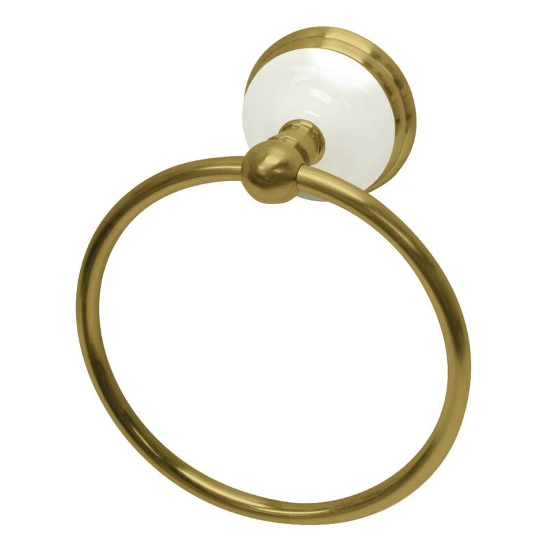 Kingston Brass Victorian 6-1/8" Wall Mounted Towel Ring - Brushed Brass