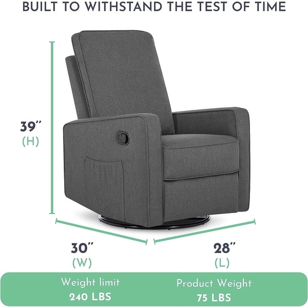 dimension image slide 1 of 2, Evolur Skye Glider Recliner