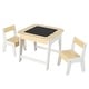 preview thumbnail 13 of 19, Kid's Table and Chairs Set with Double-sized Tabletop - 24" x 24" x 19.5"