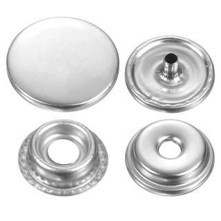 Press-Stud Cap Buttons Metal Snap Fastener Alloy Sew-on Snap Buttons ...