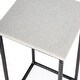 preview thumbnail 3 of 4, Mabel Marble and Hammered Iron Accent Table