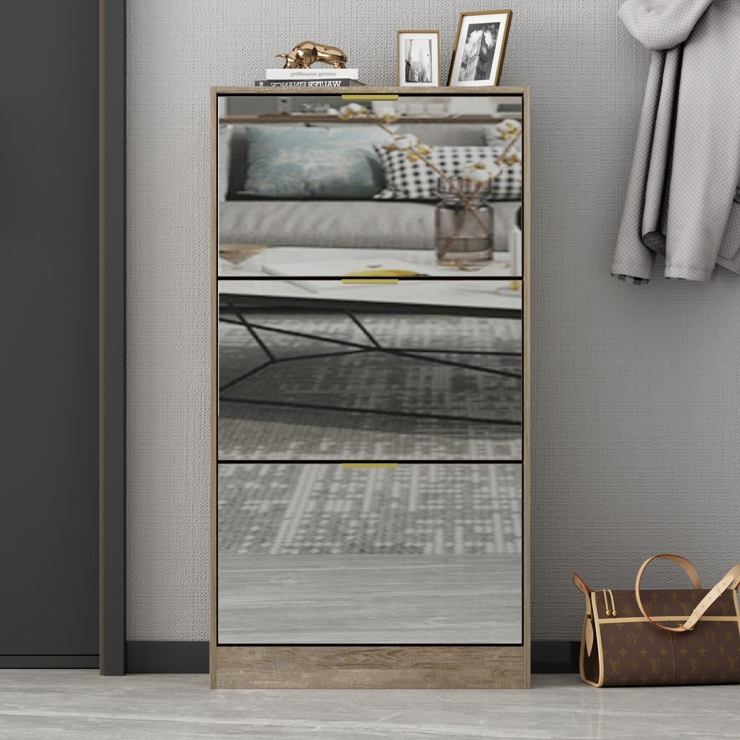 Mirrored Finish Shoe Storage - Bed Bath & Beyond